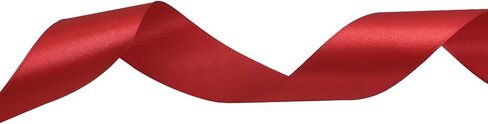 Satin Ribbon 1-1/2 inch for Gift Wrapping 50 Yards Fabric Ribbon for Christmas Silk Floral Ribbon Wedding Party Wreath Decorative Ribbon for Sewing-Binding-Bow Supplies (48 Deep Red) in Saudi Arabia