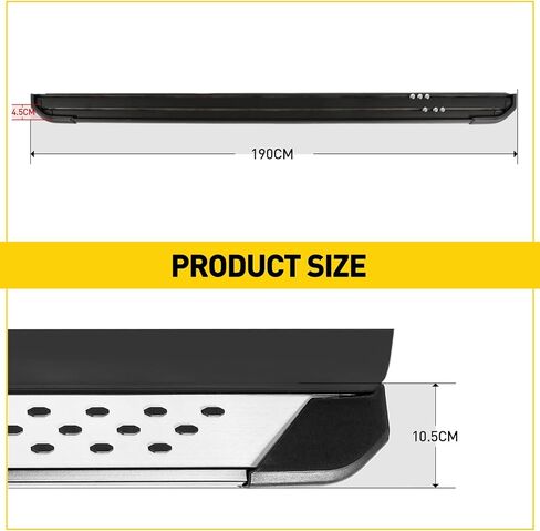 KYX Running Boards fit for 2014-2019 Toyota Highlander, Aluminum Alloy Car Door Side Steps Nerf Bars Truck Boards Step Rails in Kuwait
