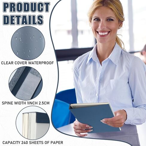 10 أجهزة كمبيوتر أغطية ربط حرارية ، 8.5 × 11 بوصة الحرف ، 1 بوصة العمود الفقري يحتفظ 240 ورقة ، واضحة ورقة التقرير خلفية غطاء مناسب لعرض مكاتب المدارس (أسود) in Kuwait