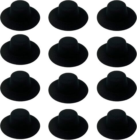 12 PCS Mini Top Hat Miniature Hats Hats Doll Doll Colorful in Kuwait