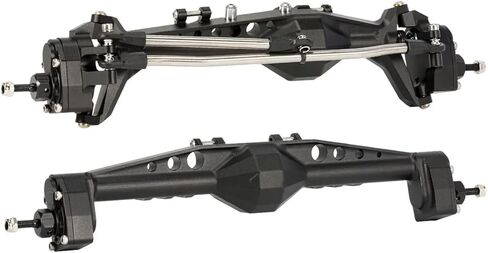 Capra Axle,Aluminum Offset F9 Portal Axle with Adjustable Upper Link Mount Constant Velocity Driveshift for 1/10 RC Crawler Capra Wraith (Black Front Axle) in Saudi Arabia