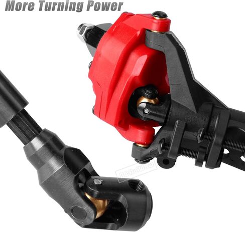 RC البلاستيكية من نايلون بوابة محاور وأعمدة محرك أقراص ترقيات لجزء من AXIA1 SCX10 SCX10 II ، السكن الخلفي الأمامي مع المحامل المعدنية مع تروس الصلب وأعمار القيادة 2PC ، الأحمر ، الأحمر in Kuwait