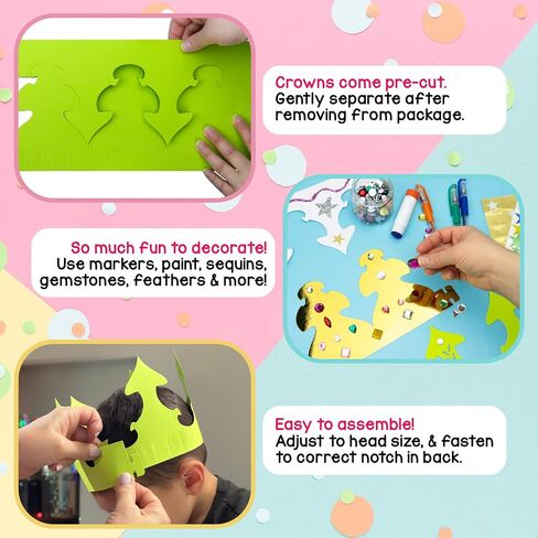 Hygloss Products Paper Crowns for Kids to Decorate in Kuwait