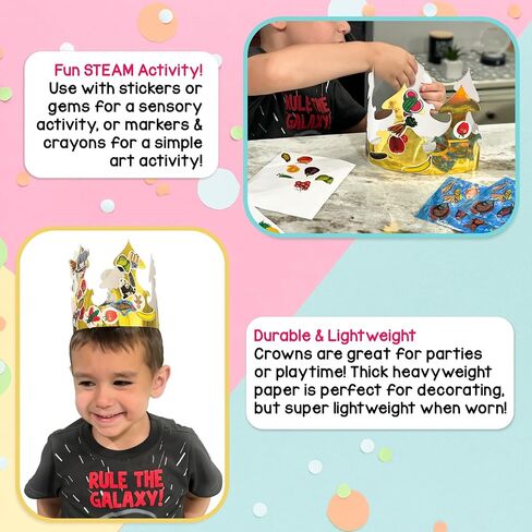 Hygloss Products Paper Crowns for Kids to Decorate in Kuwait