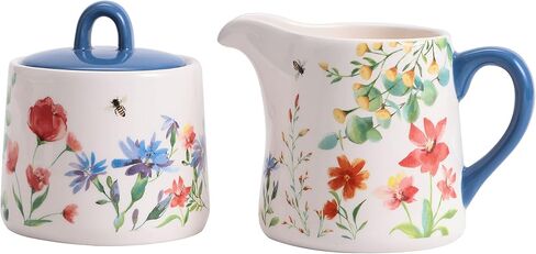 Bico Havana Ceramic Sugar and Cream Set, Dishwasher Safe in Kuwait