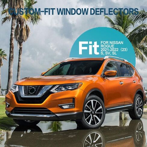 Window Visor Compatible with Kia Seltos 2021 2022 2023 2024 4PCS Rain Guard Sun Shield Shade and Sun Window Deflectors in Saudi Arabia
