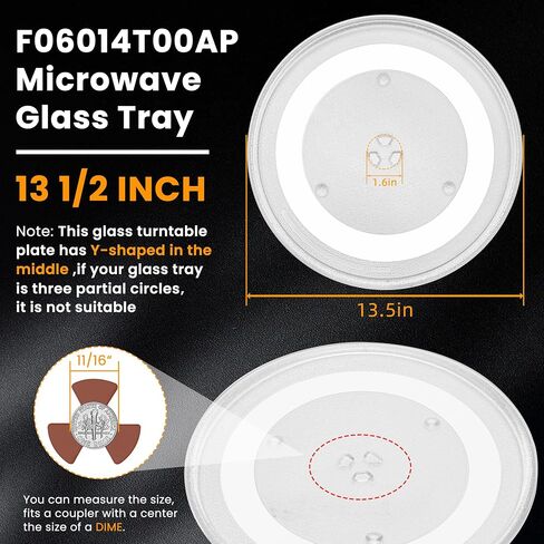Microwave Glass Turntable 12 Inch Microwave Plate Replacement fit for Whirl-pool Microwave Glass Turntable Tray-Replace AP6892124 W11367904 W10337247 Replacement Microwave Plate in Saudi Arabia