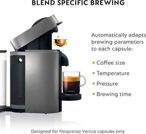 Nespresso VertuoPlus Coffee and Espresso Machine by De'Longhi, 5 fl.oz. Cherry Red in Kuwait