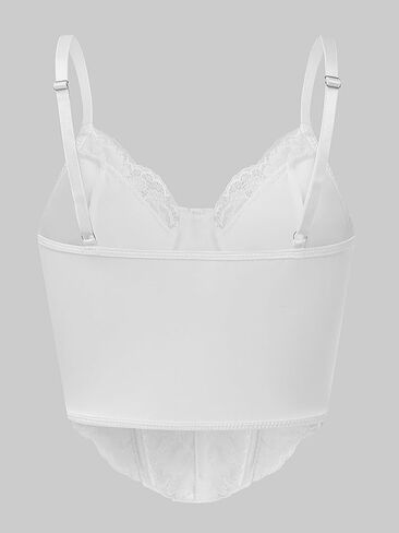 Women's Bustier Lace V Neck Cami Crop Corset Top in Saudi Arabia