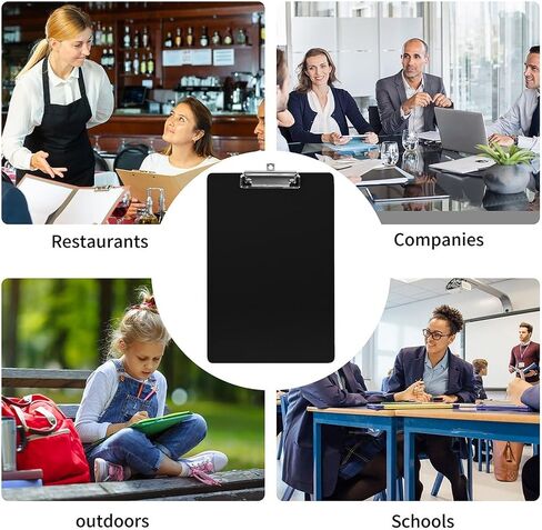 Custom Clipboard for Children and Adults Construction Personnel Students Unique Acrylic Customized Clipboards A4 Letter Sized Double-Sided Printing Clip Board Black 2 in Saudi Arabia