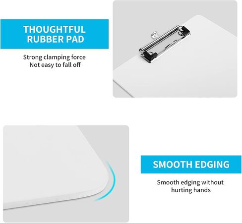 Custom Clipboard for Children and Adults Construction Personnel Students Unique Acrylic Customized Clipboards A4 Letter Sized Double-Sided Printing Clip Board Black 2 in Saudi Arabia