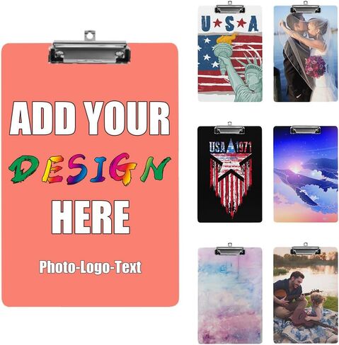 Custom Clipboard for Children and Adults Construction Personnel Students Unique Acrylic Customized Clipboards A4 Letter Sized Double-Sided Printing Clip Board Black 2 in Saudi Arabia