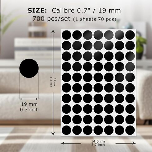 Red Round Labels 0.75 Inch Vinyl Dot Stickers Self-Adhesive Removable Color Coding Decals Waterproof Circle Tag for Office Home Inventory 700 PCS in Kuwait