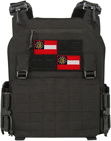 Uijokdef 2 PCS American State Flag Patches Hook and Loop Fastener Embroidered Patch DLY Accessories (South Carolina) in Kuwait