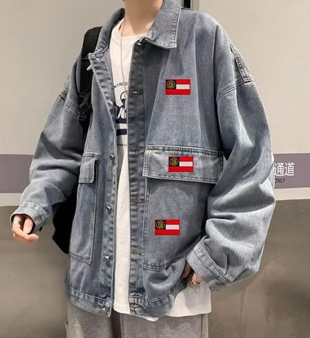 Uijokdef 2 PCS American State Flag Patches Hook and Loop Fastener Embroidered Patch DLY Accessories (South Carolina) in Kuwait