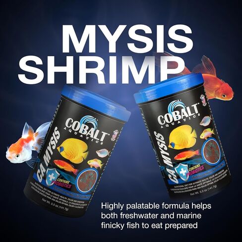 Cobalt Aquatics CA Mysis with Blue Flakes, 5 oz - Probiotics for Tropical & Marine Species - Support Digestive & Immune Health - for Vibrant Colors in Saudi Arabia