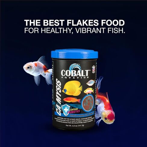Cobalt Aquatics CA Mysis with Blue Flakes, 5 oz - Probiotics for Tropical & Marine Species - Support Digestive & Immune Health - for Vibrant Colors in Saudi Arabia
