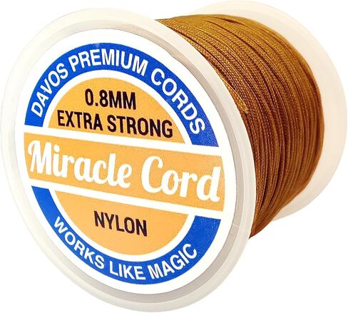 سوار خيط نايلون 0.8 ملم صنع سلسلة من المجوهرات متعددة الاستخدامات مضفر قلادة الديكور الفنون الحرف اليدوية للرياح قوية (أسود ، 49 ياردة) in Kuwait