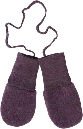 Ecoable Baby Thumbless Mittens: Organic Merino Wool Snow Gloves with String in Kuwait