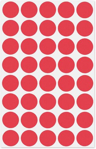 Sunburst Systems 7063 Color Coding Dots 1000 Count Label Sticker ، Dots Color Sticker ، ملصق أسعار فارغ ، لوازم المكتب والفصول الدراسية ، المرجان in Kuwait