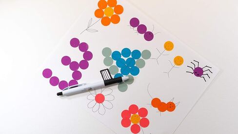 Sunburst Systems 7063 Color Coding Dots 1000 Count Label Sticker ، Dots Color Sticker ، ملصق أسعار فارغ ، لوازم المكتب والفصول الدراسية ، المرجان in Kuwait