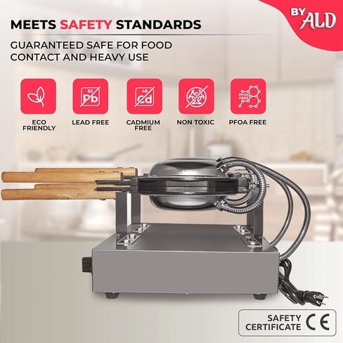 ALDKitchen صانعة الوافل الفقاعية | قالب صانع وافل البيض القابل للاستبدال بزاوية 180 درجة | طلاء غير لاصق in Kuwait