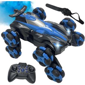Gesture Sensing RC Stunt Car - Remote Control Car Toys with Lights Music Spray - 8WD 360° RC Cars - Best Gift for Kids for All Ages