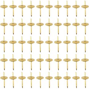 60pcs plasterboard flower قطعة أظافر الذهب 20 رطل شماعات من خطوة واحدة سريعة وسهلة إطار الصورة الأظافر الأجهزة شنقا المشبكات الأظافر