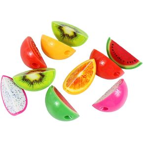 Xiaoyu 15pcs القرطاسية الإبداعية الكرتونية شكل الفاكهة شكل قلم رصاص البلاستيك للمدرسة ، المكتب ، هدية عيد الميلاد (قد تختلف الألوان)