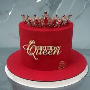 Happy Queen Cake Topper ، acrylic Queen عيد ميلاد كعكة الديكور للنساء ملكة عيد ميلاد ديكورات الكعكة الديكور لوازم حفلة