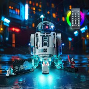 إضاءة LED متوافقة مع LEGO R2-D2 75379 ، مجموعة الضوء المتوافقة مع LEGO 75379 ، مع إعطاء الضوء للنموذج ، لم يتضمن مجموعة النموذج (طراز RC)