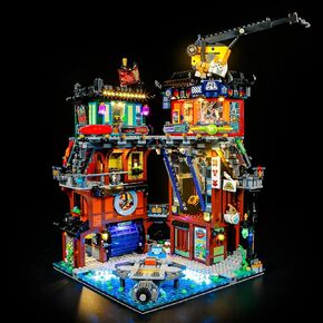 Lightailing Light لـ LEGO -71837 Ninjago City -Workshops - مجموعة إضاءة LED متوافقة مع نموذج لبنات البناء LEGO - لم يتم تضمين مجموعة النموذج