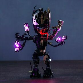 طقم LED LED لـ LEGO Venomized 76249 ، إكسسوارات إضاءة DIY متوافقة مع مجموعة LEGO 76249 Toys Building للمراوح (الأضواء فقط ، لا طرز)