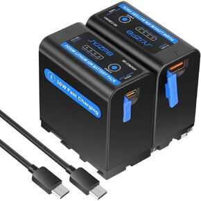 JYJZPB 10500mAh NP-F970 Replacement Battery for Sony NP-F970 F750 F550 F570 F330 Battery, Upgraded NP-F970 Battery with PD 30W USB-C Fast Charging Port for Camera, Camcorder, Monitor, LED Light
