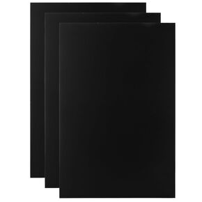 Cyeah 3 PCS صفائح الألومنيوم من الألومنيوم ، 11.8 × 7.8 بوصة الصفائح المعدنية الفراغات ، 1 ملم الألومنيوم السوداء رقيقة من الفراغات النقش لنقش الليزر ، صياغة ، ديكور ،