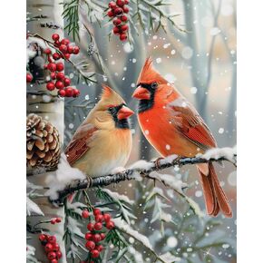 Needlepoint Kits 14ct Counted Cross Stitch Kits for Adults Mountains Rivers Printed Stamped Cross Stitch Patterns Kits Cross Stitch Supplies (Mountains Rivers)