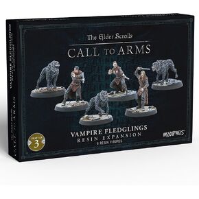 Modiphius: Elder Scrolls: Call to Arms - Vampire FleDglings - 6 Figure Resin Expansion ، الفصل 3 ، مصغرات غير مصممة ، 32 مم مع قواعد ذات مناظر خلابة