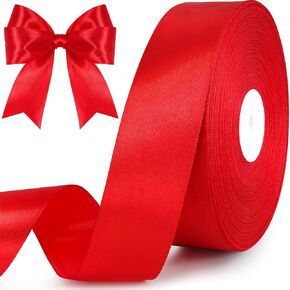 100 Yards 1.5 Inch Satin Ribbon, Single Face Craft Fabric Ribbon for Gift Wrapping, Wedding, Bouquets, Birthday, Valentine's Day Decoration (Pink)