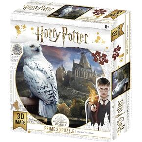 Harry Potter HP32514 RD-RS263006 3D Effect 500 Piece Hedwig Puzzle ، اللون