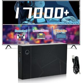 3T Retro Gaming Hard Drive ، 17000+ Plug and Play Video Games ، Retro Game Console HDD مع 39 وحدة تحكم محاكي ، أنظمة ألعاب Retrobat/Launchbox/Playnite ، 87 ألعاب AAA PC