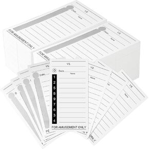gisgfim 200PCS 10 Line Football Strip Cards for Gambling Super Football Bowl Football Pool Cards 200 No-Repeat Baseball Boxing Soccer Football Strip Cards Scratch Off Cards for Super Football Party