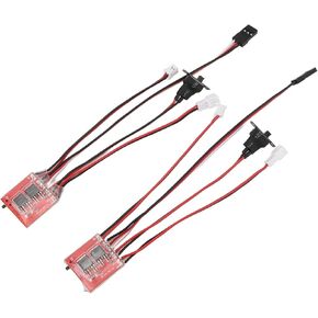 2PCS Micro Brited ESC ، وحدة تحكم ثنائية الاتجاه ثنائية التحكم في المحرك لسيارة SCX24 1/24 RC ، متوافقة مع WLToys K969 1/24