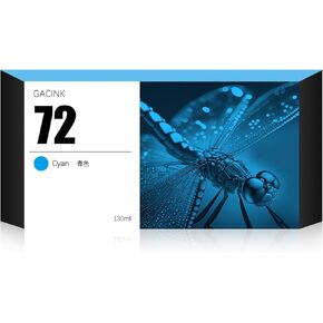 72 Ink Cartridges Latest Upgrade Replacement for 72 C9403A C9370A C9371A C9372A C9373A C9374A, Compatible with HP DesignJet T610 T620 T770 T790 T795 T1100 T1120 T1200 T1300 T2300 (130ml, 6 Pack)