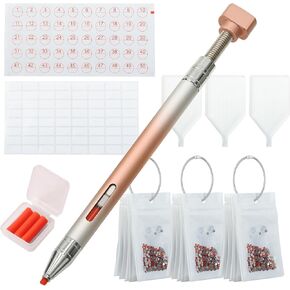 ERNTRNL Diamond Painting Art Pens - Refillable Wax Diamond Painting Pen Diamond Art Trays Tools Accessories Kits Supplies, Diamond Art Trays Storage Containers Bags Set