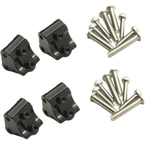 4pcs RC الألومنيوم السفلي صدمة صدمة التعليق صدمة التعليق الصدمة الجبهة الصدمة وصدمة الصدمة المحور الخلفي ل 1/10 المحوري SCX10 II 90046