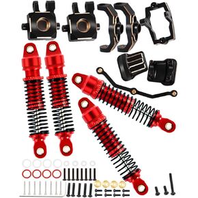ترقيات جزء ل 1/18 TRX4M ، RC صدمات الامتصاص المثبط ، Black Bass Caster Clocks C-Hubs ، مفصل الكتل التوجيهية ، غطاء Diff المحور الخلفي الأمامي ، جبل سيرتير.