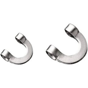 100 pcs الفضة مطوية clevis لصنع المغازل إغراء الصيد (S ، م)
