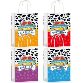 HDJY 16PCS Cartoon Dog Party Birth Barty Goodie حقائب ، حقائب مفضلات ، أكياس حلوى ، زخرفة ، 8.26in × 5.9in x 3.14in
