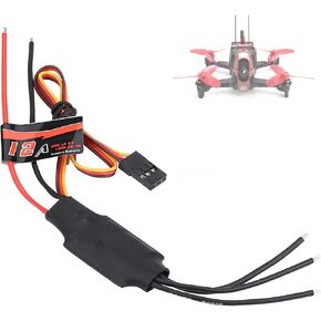 Oumefar Electric Speed Controller Drone ESC 12A Brushless ESC Speed Controller for 130-210mm Racing Drone (12A)