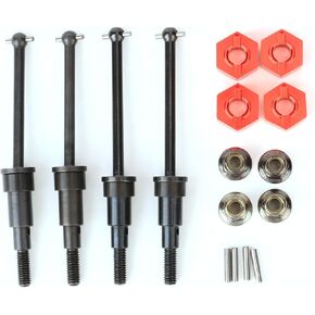Rcawd 20Cr الصلب CVD رمح الأمامي الخلفي CVD Drivwwwing Whex Hex Nut لـ Arrma Mojave Grom Mega 380 Losi 1/12 NASCAR AWD RC RACECAR ترقية